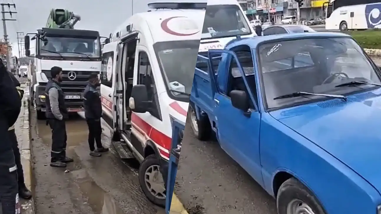 Milas'ta Trafik Kazası: Menteş Kavşağı'nda Kamyonet ve Mikser Çarpıştı 1 Kişi Yaralandı