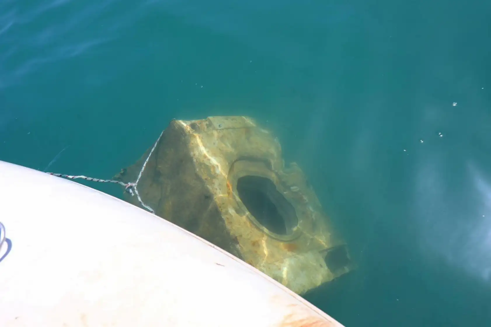 Denizden çamaşır makinesi çıktı