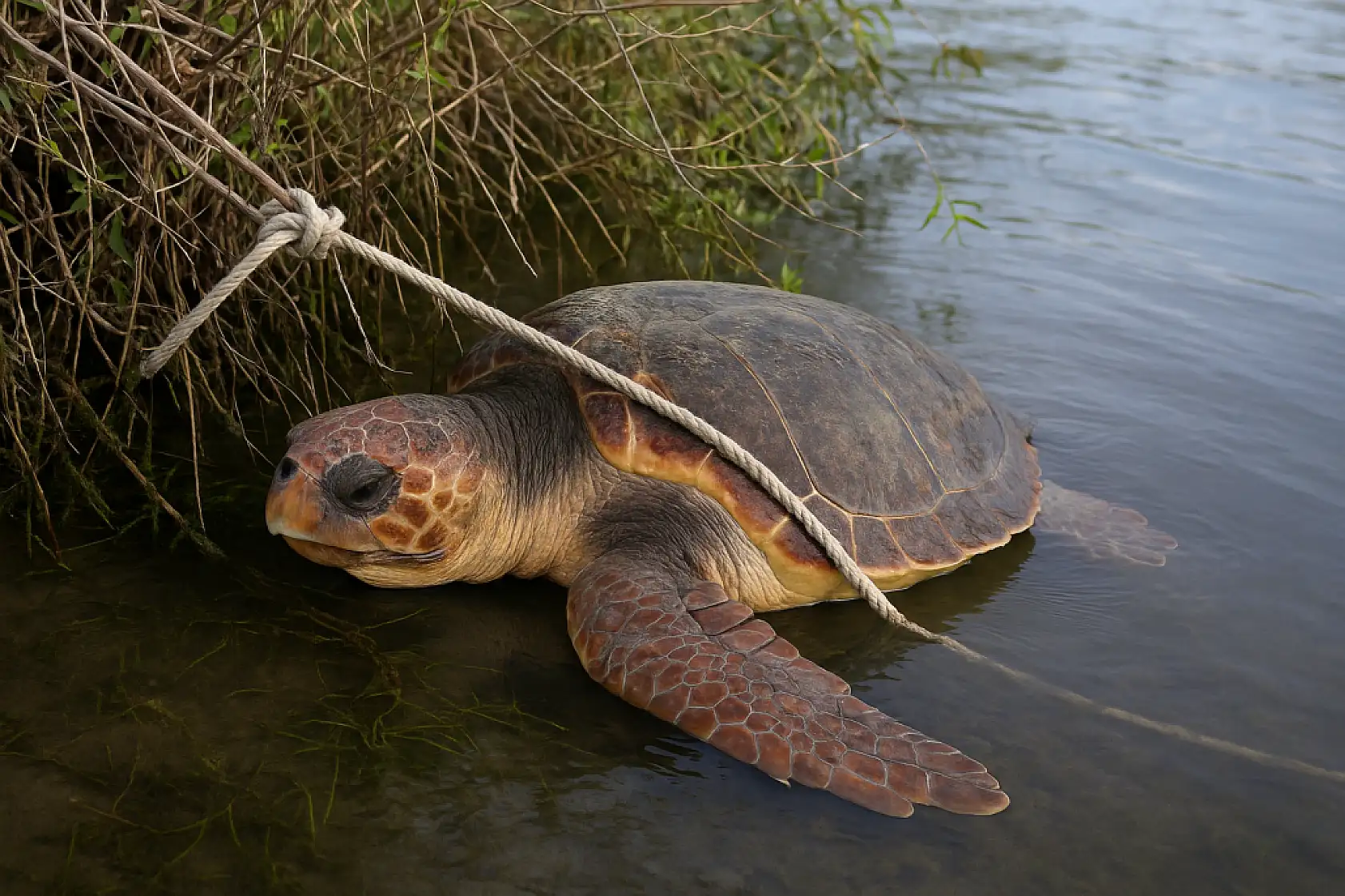 Güllük Dalyanı'nda Skandal: Caretta Carettalar İple Bağlanarak Ölüme Terk Ediliyor