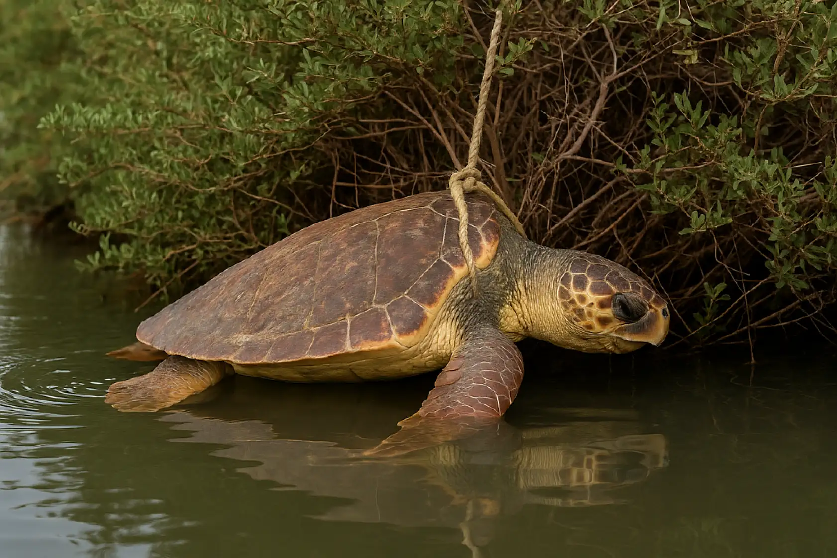 Güllük Dalyanı'nda Skandal: Caretta Carettalar İple Bağlanarak Ölüme Terk Ediliyor