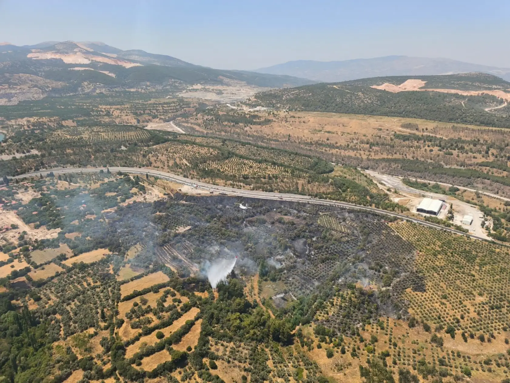 Yatağan'da Çıkan Yangın Kısa Sürede Kontrol Altına Alındı