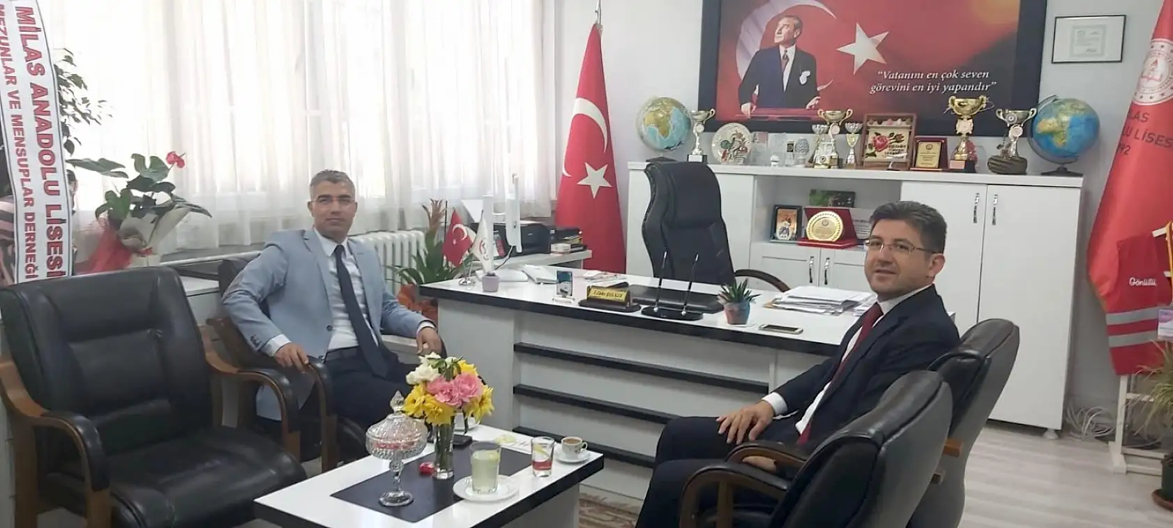 Başsavcı ve fakülte dekanı Milas'ta öğrencilerle buluştu