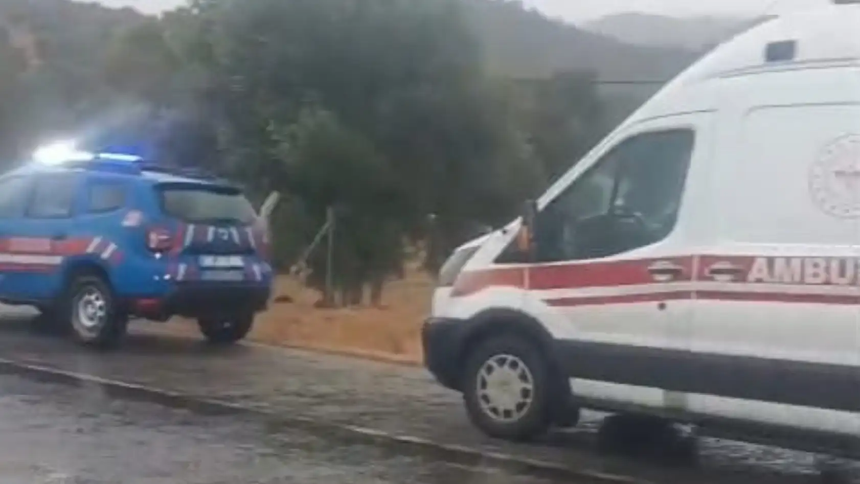 Milas'ta kontrolden çıkan araç refüje çıktı:  1 yaralı