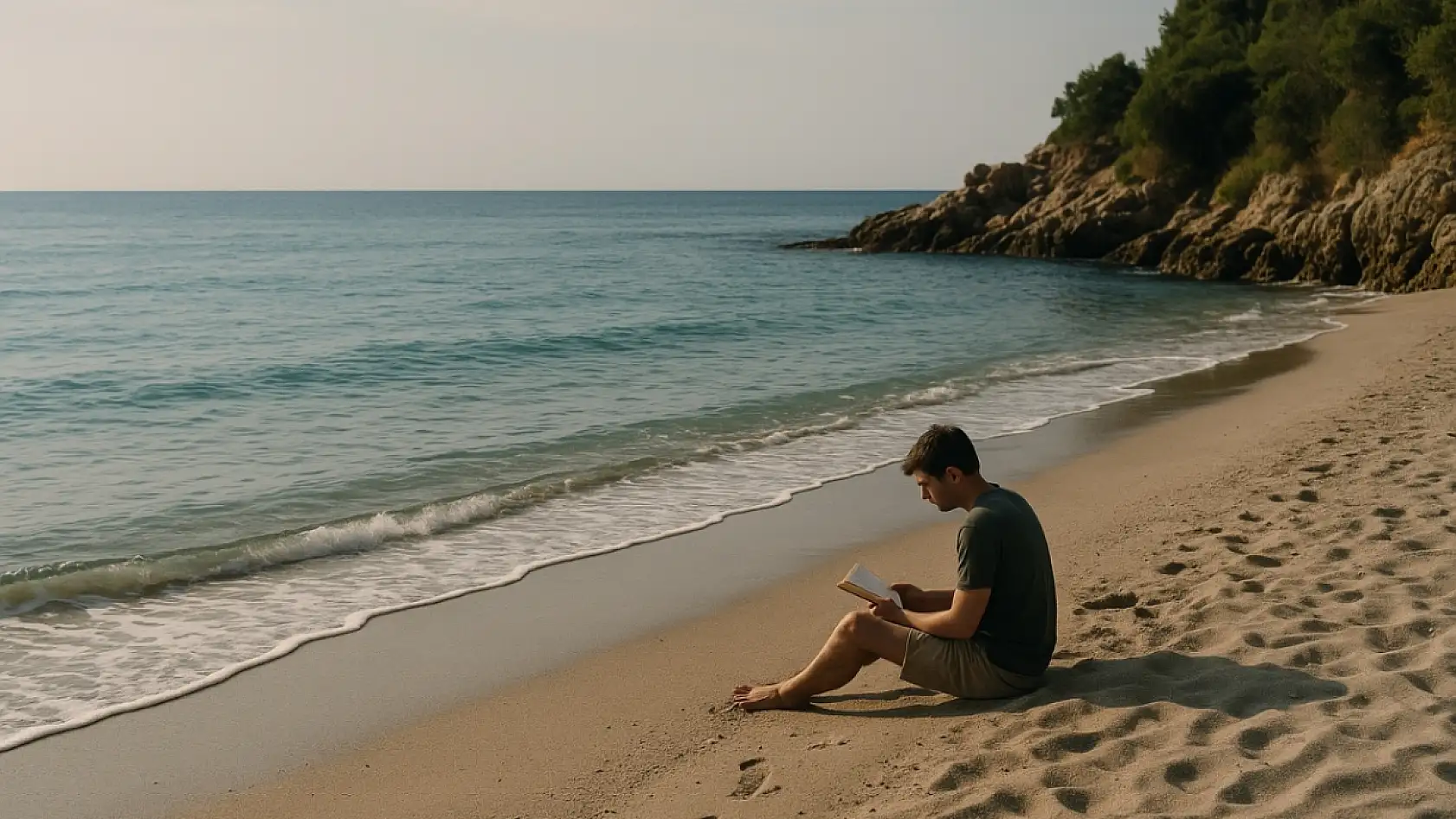 Milas'ta sadece yerel halkın bildiği gizli plaj keşfedildi