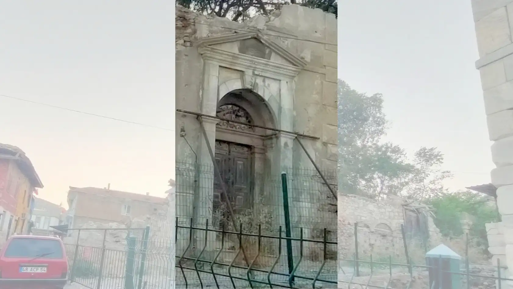 Milas'ın Tarihi Rıfat Ağa Konağı Yıkıldı, Sadece Kapısı Kaldı