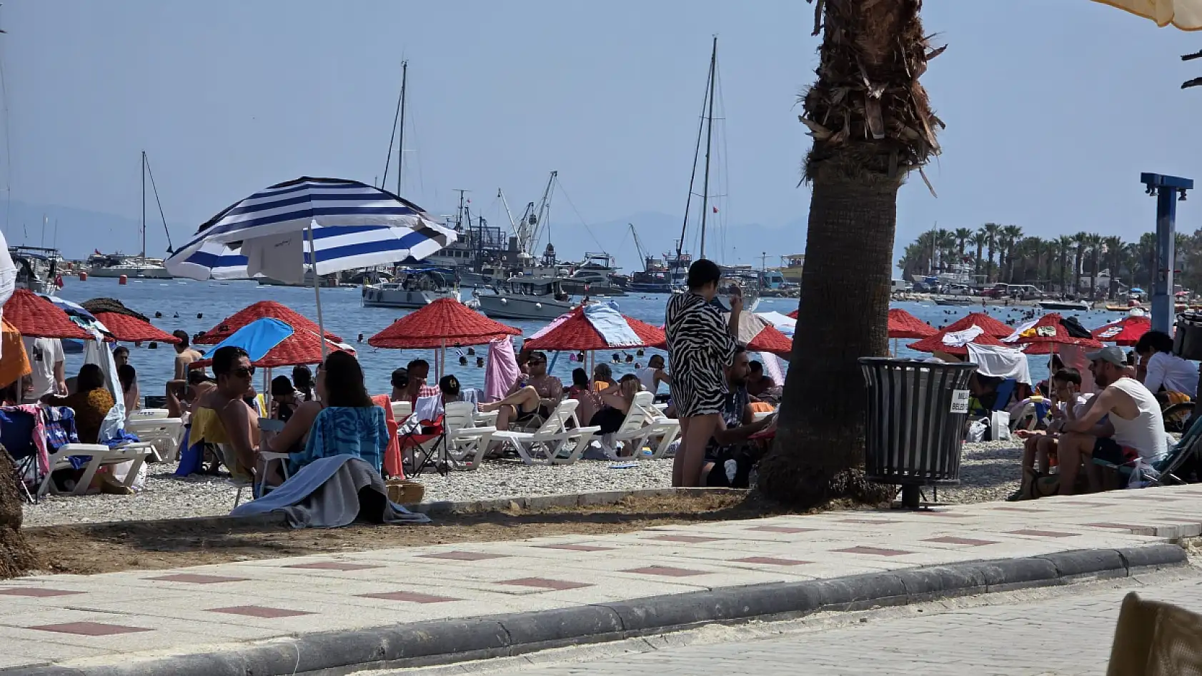 Bayramın üçüncü günü Ören sahilinde büyük yoğunluk yaşandı