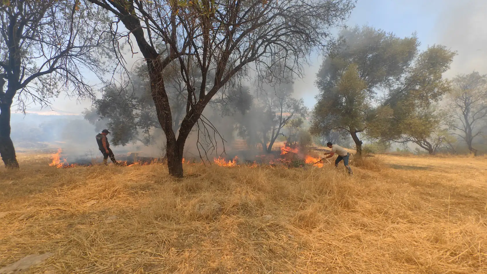 Yatağan'da Çıkan Yangın Kısa Sürede Kontrol Altına Alındı