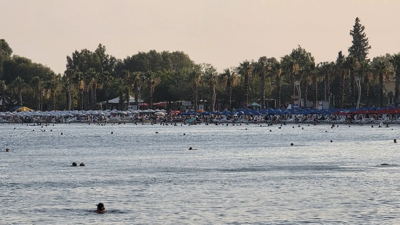 Milas'ta Termometreler 40 Dereceyi Aştı, Sahiller Doldu