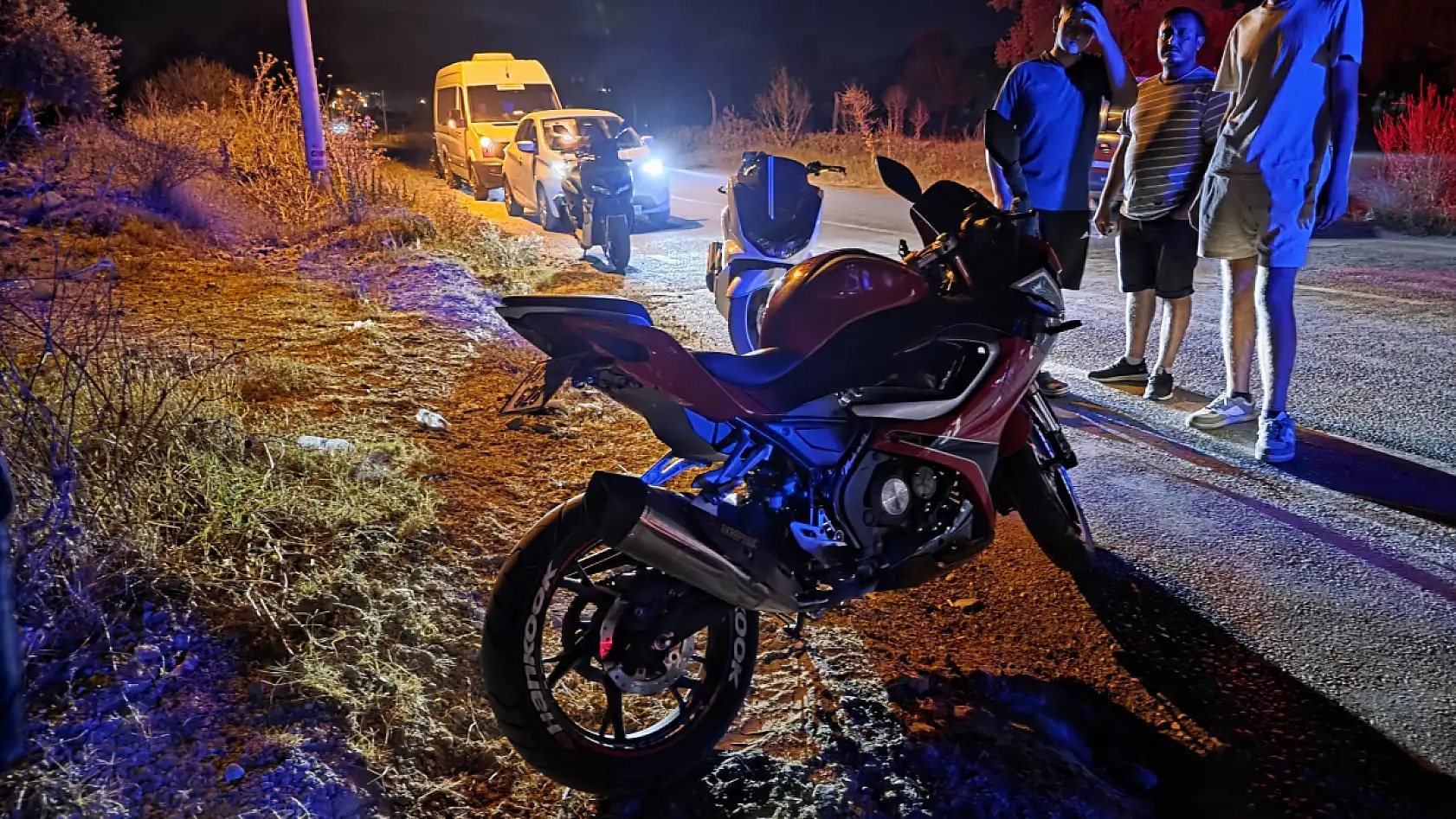 Kırcağız Mahallesi'nde İki Motosiklet Çarpıştı