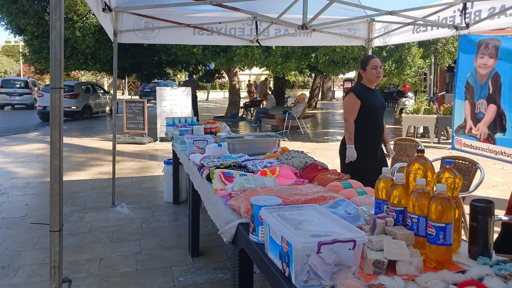 Milas Şehir Parkı'nda Göktuğ için dayanışma kermesi bugün de sürüyor