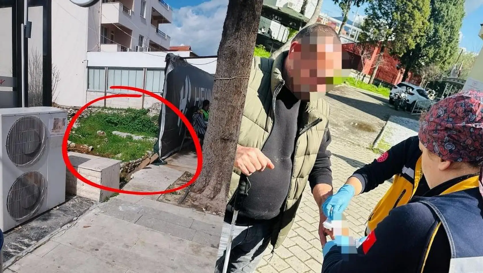 Milas’ta Görme Engelli Vatandaş, Temel Kazısına Düşerek Yaralandı