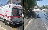 Eriyen asfalt motosiklet kazasına yol açtı