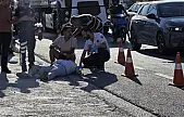 Milas-Bodrum Karayolu'nda Servisten İnen Yayaya Motosiklet Çarptı: 2 Yaralı