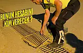 Milas'ta açık mazgal faciaya yol açtı: Araçlar içine düştü 2 yaralı