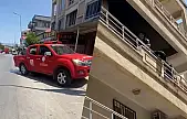 Milas'ta klima motoru yangın çıkardı
