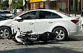 Milas'ta Otomobil ile Motosiklet Çarpıştı: 1 Yaralı