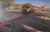 Tır Sürücüsünün Refleksi Milas'ta Olası Faciayı Engelledi