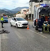 Milas'ta Bisikletli Çocuklara Otomobil Çarptı: İki Çocuk Yaralandı