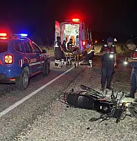 Milas'ta Feci Kaza: Domuza Çarpan Motosiklet Sürücüsü Yaşam Savaşı Veriyor