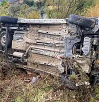 Milas'ta Kontrolden Çıkan Otomobil Şarampole Uçtu: Sürücü Şans Eseri Kurtuldu