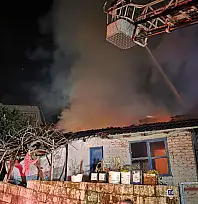 Milas'ta Korkutan Yangın: Müstakil Ev Kül Oldu