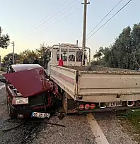 Milas'ta meydana gelen feci kazada 1 kişi yaralandı