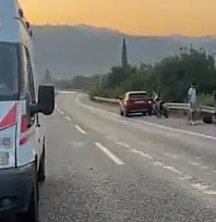 Milas'ta Motosiklet Kazası: Lastik Patladı, Sürücü Yaralandı