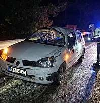 Milas'ta otomobil takla atarak karşı şeride geçti: Sürücü yaralandı