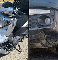 Milas'ta Virajda Kontrolünü Kaybeden Motosikletli Kamyonetle Çarpıştı