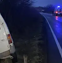 Milas'ta Yağış Kazayı Beraberinde Getirdi: Minibüs Şarampole Uçtu