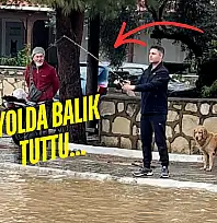 Ören'de Sağanak Yağış Caddeleri Göle Çevirdi