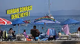 Bayramın üçüncü günü Ören sahilinde büyük yoğunluk yaşandı