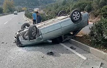 Kontrolden Çıkan Araç Takla Attı: Bir Yaralı
