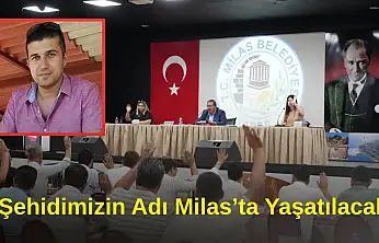 Milas Meclisinden Oy Birliği: Yeni Yola Şehit Emrah Kuran'ın Adı Verildi