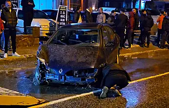 Milas'ta Gece Yarısı Ortalık Karıştı: Galeriye Daldı, Direğe Çarptı!