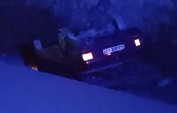 Milas'ta Korku Dolu Anlar: Araç Takla Atarak Şarampole Uçtu 1 Kişi Yaralandı