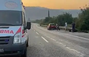 Milas'ta Motosiklet Kazası: Lastik Patladı, Sürücü Yaralandı