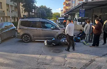 Milas'ta Motosiklet Kazası Ucuz Atlatıldı: Motosiklet Sürücüsü Hafif Yaralandı