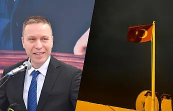 Milas'ta Şiddetli Rüzgar Bayrağı Yırttı, Kaymakam Böke Anında Müdahale Etti