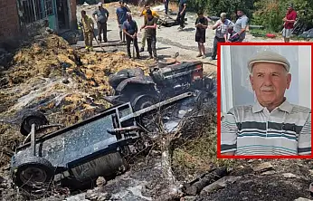 Milas'ta Traktör Devrildi: Sürücü Hayatını Kaybetti: Kaza Sonucu Yangın Çıktı