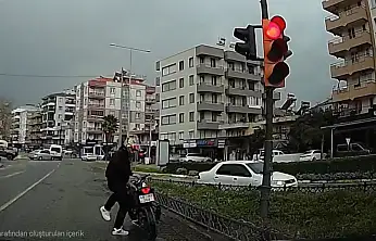 Milas Trafiğinde 'Pes' Dedirten Görüntüler: Hem Plaka Gizledi Hem Kuralları Hiçe Saydı