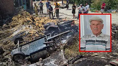 Milas'ta Traktör Devrildi: Sürücü Hayatını Kaybetti: Kaza Sonucu Yangın Çıktı