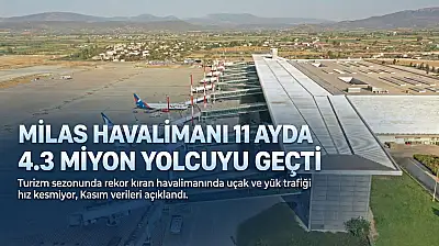Muğla'nın dünyaya açılan kapısı: Milas Havalimanı'ndan dev kasım bilançosu