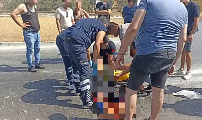 Güllük Yolunda Kaza: Motosiklet Sürücüsü Ağır Yaralandı