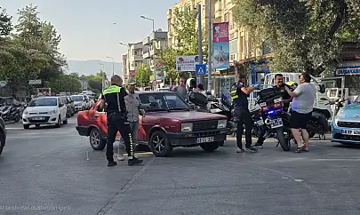 Milas Sanayi Caddesi'nde kaza: Motosiklet sürücüsü yaralandı