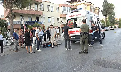 Milas'ta Barış Caddesi'nde kaza: motosiklet sürücüsü yaralandı