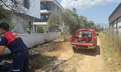 Milas'ta Kereste Fabrikasına Yakın Bölgede Yangın: İtfaiye Zamanla Yarıştı