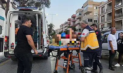 Milas'ta otomobille çarpışan motosiklet sürücüsü yaralandı