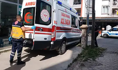 Sanayi Caddesi'nde kaza: Yüksekten düşen işçi yaralandı