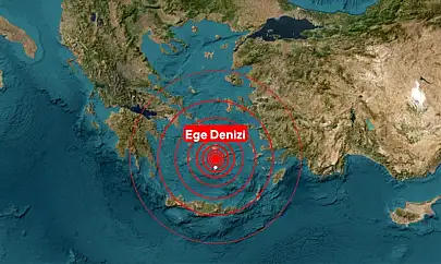 Son Dakika...Ege Denizi'nde 5.0 Büyüklüğünde Deprem Meydana Geldi!